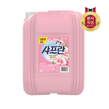 [아우라] 샤프란 대용량 섬유유연제 18L 바닐라 리치향 (일반드럼겸용), 6개