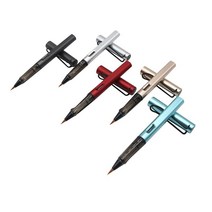 먹물 잉크충전 리필형 붓펜 서예 캘리 붓글씨 브러쉬 한자연습, 블루