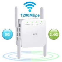 5 Ghz 와이파이 리피터 무선 와이파이 익스텐더 1200Mbps 와이파이 앰프 802.11N 장거리 와이파이 신호 부스터 2.4G 와이파이 Repiter, CHINA_US Plug | 5G white