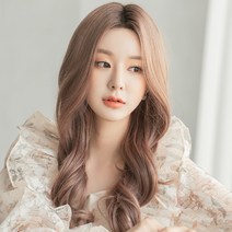 30대 중년 가발 여성 수제 통가발 내츄럴 파팅 볼드펌 여자가발, S, 로즈핑크