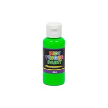 키즈 핑거페인트 형광색 60ml 낱색 / 키즈맘아트 유아 물감 미술 그림 놀이 촉감 오감 발달 자극 감성 손가락물감 어린이집 유치원 드로잉 키즈 카페 집콕 엄마표미술 홈스쿨 선물, 형광 연두