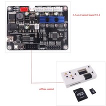 목공기계 목공공구 GRBL-1.1 USB 포트 CNC 조각 기계 레이저 제어 보드 3 축 3018 프로 통합 드라이버, 02 Borad add offline