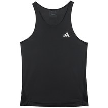 아디다스 민소매 나시티 OWN The Run 싱글렛 블랙+화이트 로고