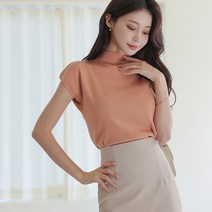 TPO045 하프넥 캡소매 니트