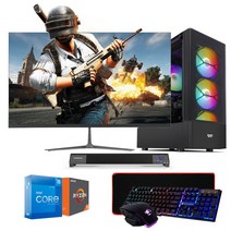 에코컴퓨터 조립컴퓨터 조립pc 컴퓨터 풀세트 사무용 게임용 본체 데스크탑 인텔12세대 라이젠5, 에코OA_05, 24형LED세트