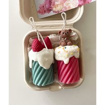 크리스마스 딸기/곰돌이 캔들, 곰돌이, 블랙체리