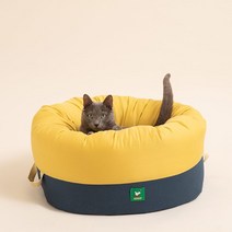 페스텝 고양이 숨숨집 호박방석 해먹 사계절용, 색상:핑크차콜