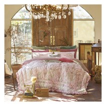 [마마인하우스BY박홍근] 피오나 플란넬+극세사 핑크 침구 풀세트(Q)