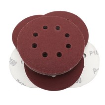 샌딩 원형 그라인더 사포 10pcs 5 인치 125mm 8 홀 60 1200 그릿 모양 디스크 버핑 시트 샌드페이퍼 8 홀 샌더 연마 패드, 2000년