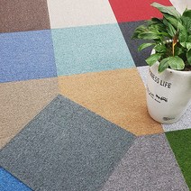 더원디자인 방염 점착식 타일카페트 사무실 베란다 거실 현관 시공 애견 바닥 매트