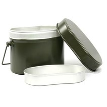 알루미늄 재질 2단 구조 군용 반합, 1개