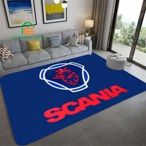 스카니아 트럭 로고 3D 프린팅 카펫 침실 거실 주방 바닥 매트 홈 장식 미끄럼 방지 패드 14 가지 크기, 40cm x 60cm+F