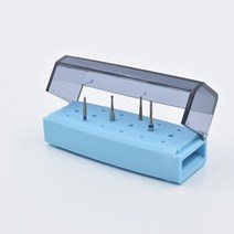 책소독기 다이아몬드 bur fg 및 hp autoclave 살균기 케이스 burs 치과 소독을 위한 5pcs 고품질 18 홀 버 홀더 엔도 박스, 블루 5pcs