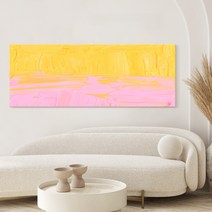 더 아트 컴퍼니 와이드 추상화 대형 그림 24종 모던 인테리어 감성 미드센추리 액자 바우하우스 추상화액자 거실대형액자 회의실 호텔로비 카페, 22. 멜팅 컬러