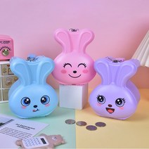 캐릭터 BB2149 특이한저금통 대형 어린이금고 지폐 하우스 인테리어 동전 저금통, 퍼플