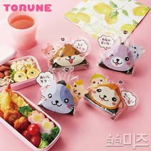 (일본) 토루네 삼각김밥 오니기리랩 (애니멀 12Pset 주멉밥 비닐포장지), 12개