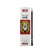 문화연필 (아트온) 더존연필 2B B HB 4B(12개), 4B