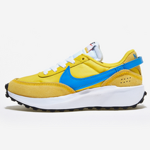나이키 와플 데뷰 노랑 파랑 여자 운동화 여성 NIKE 포인트 색상 유니크한 디자인