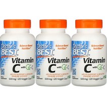 2+1 닥터스베스트 비타민 C 500mg 아스코르브산 QC 함유 120 베지캡슐 아스코르빈산
