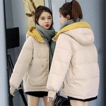 리더스 리더스 베이직 2컬러 언발스타일 배색 투톤 후드 점퍼 (6140232)