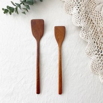 [안젤라스] 전 부칠때 좋은 옻칠 우드 뒤집개 미니 2size, 초미니, 1개