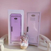 사무실 사무용 철제 3단 캐비넷 미니 관물함 철제사물함 락커 락카 캐비닛 다용도사물함 철제진열장 철제가구 소형 정리함, 퍼플+좌물쇠
