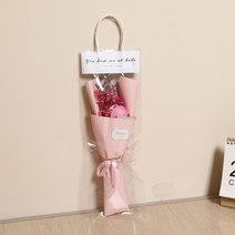 뱅쓰 드라이 플라워 꽃다발, 핑크