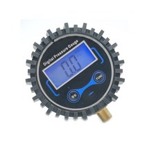 압력게이지 고정밀 0-250PSI 디지털 타이어 공기 압력 게이지 LCD 자동차 트럭 오토바이용 LED 라이트, 01 NPT 1-8