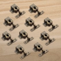 철물 하드웨어 NAIERDI 2-10PCS 댐퍼 버퍼 도어 스톱 클로저 스토퍼 자석 캐비닛 캐치 나사 옷장 가구 피팅, Bronze(10PCS)