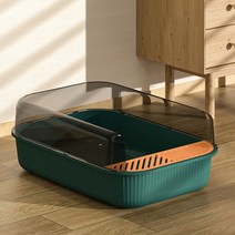 고양이 배변 용품 대형 오픈형 비비드 평판형 화장실