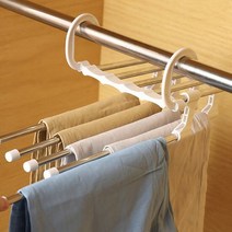 바지걸이 5단 바지옷걸이 행거, 선택:베이지, 단품, 본상품선택