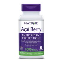 나트롤 아사이 베리 열매 추출물 1000mg 75베지캡슐 아사히 아카이 ACAI