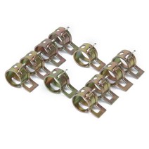 새로운 10pcs 6-15mm 스프링 밴드 유형 연료 진공 호스 실리콘 파이프 튜브 클램프 클립 스틸 아연 도금 클램프, 15mm