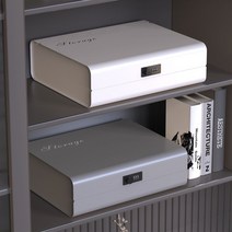 가정용 미니 금고 자물쇠 가정집금고 보관함 수납함 철가방 카운터금고, 안개+화이트