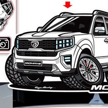 모하비 더 마스터 캐릭터세트 스티커, 플라티늄 그라파이트, 일반원단