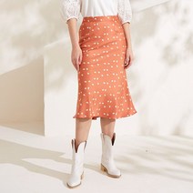 [이월할인] 써스데이아일랜드 스커트 플라워 슬림핏 T214MSK237W 트렌드존