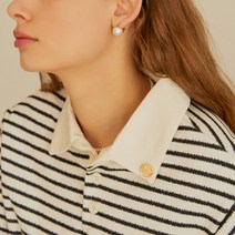 [아노에틱] ANC GOLD STRIPE CROP T-SHIRT_IVORY