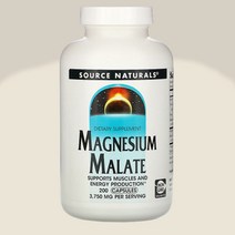 소스네추럴스 magnesium 마그네슘 말레이트 말릭 말산 200캡슐, 200캡슐 1개