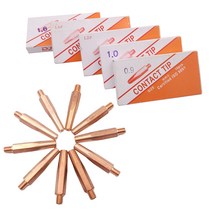동주 CO2팁 용접팁 일반 국산 동(Cu) 0.9X45MM/1.0X45MM/1.2X45MM/1.4X45MM/1.6X45MM(10개입), 1.6(10개입), 10개
