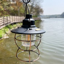 베어본즈 빈티지 레트로 감성 캠핑 텐트 차박 충전식 LED 이너등 랜턴, 핑크, 1개