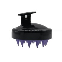 실리콘 헤드 바디 두피 마사지 브러시 빗 샴푸 헤어 워시 빗 샤워 브러시 목욕 스파 슬리밍 마사지 브러시, 검정색