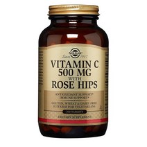 솔가 비타민 C 500mg 로즈 힙 포함 타블렛 무설탕 글루텐 프리 250개입 1개