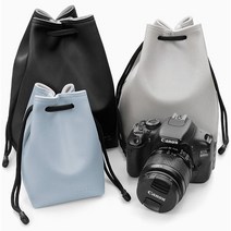 [BOONA]캐논 소니 니콘 후지 컴팩트 카메라 가죽 파우치 미러리스 카메라 케이스, 그레이, M