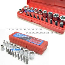 톡스비트19pcs 종합렌치 스타소켓 톡스소켓 별 육각별렌치 암별 SB2030
