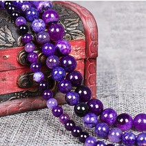 박진기획 정품 보라 용문마노 원석 8mm 1줄 약 40cm, 단품