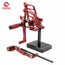 GSX-R 리어 셋 Footpeg 조절 가능 스즈키 600 750 1000 GSXR750 2010-2016 2015 퀵 시프터 발판 발 페그, 01 금