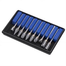 텅스텐 로타리바 카바이드 로타리 파일 초경 다이 그라인더 비트 10종 세트