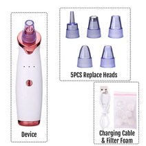 침구 청소기 진드기 살균 침대청소기 이불 진공 블랙 헤드 리무버 페이스 블랙 스팟 클리너 화이트 도트 여드름 제거 도구 2022 new arrival, 박스 없는 풀세트