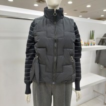 막스카라 옆면 포인트 패딩 베스트 M24QWV341ME-B1