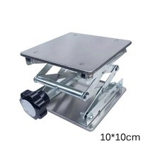목공테이블 쏘 톱다이 목공작업대 100X100mm 스테인레스 스틸 리프트 테이블 접이식 목공 조각 실험실 리프, 한개옵션0